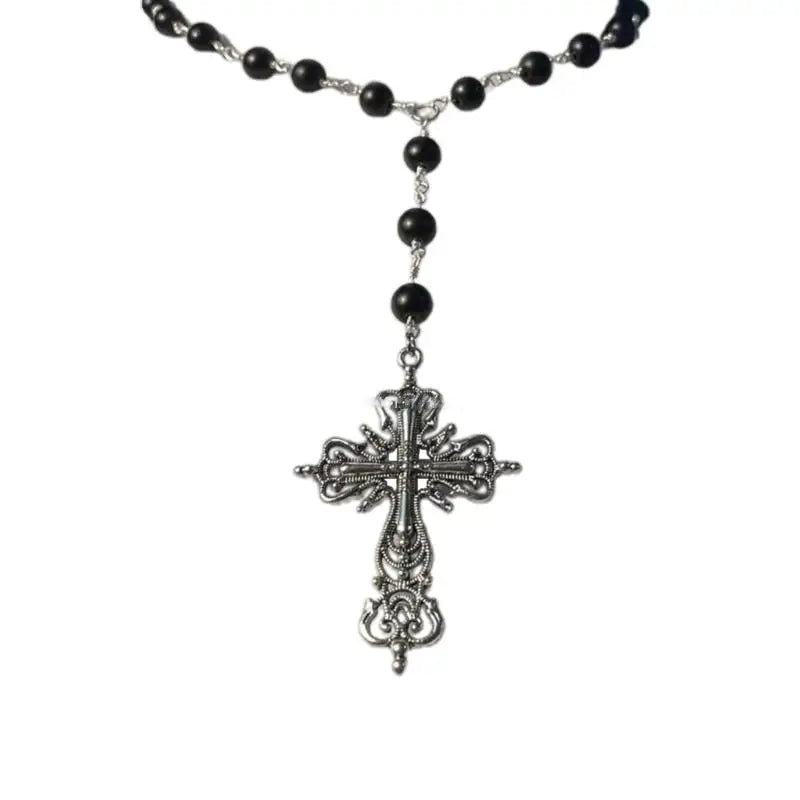 Colar de Pérolas com Cruz Moriv