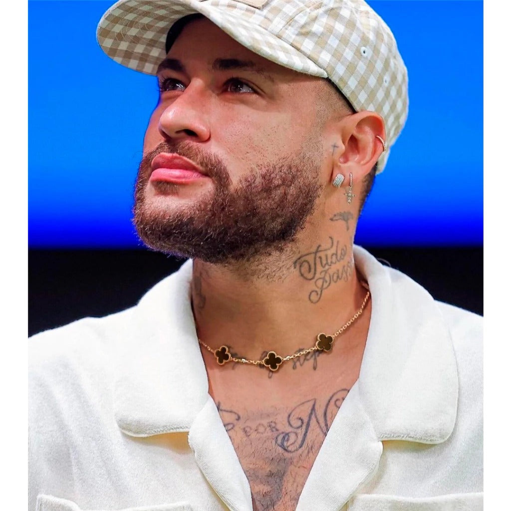 Corrente-Trevo-Type-Neymar-prata-choker-clover-2