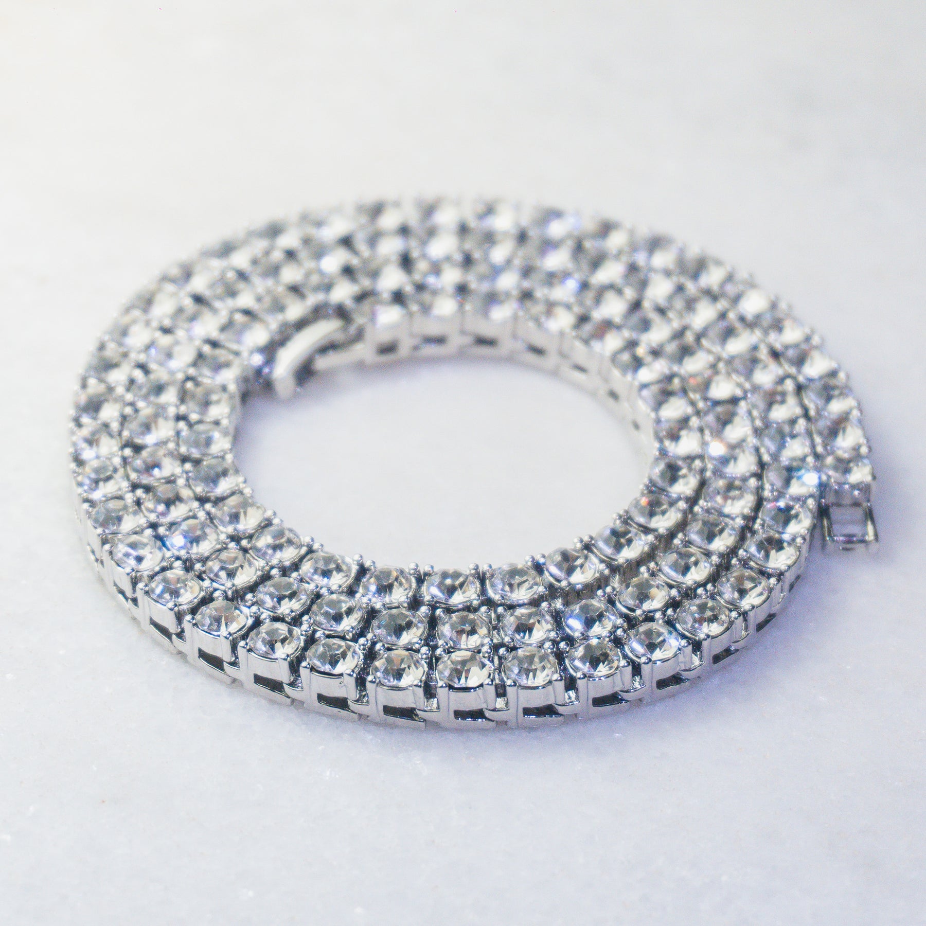 Corrente Cuban 13mm + Riviera 5mm (Ice Cravejadas)