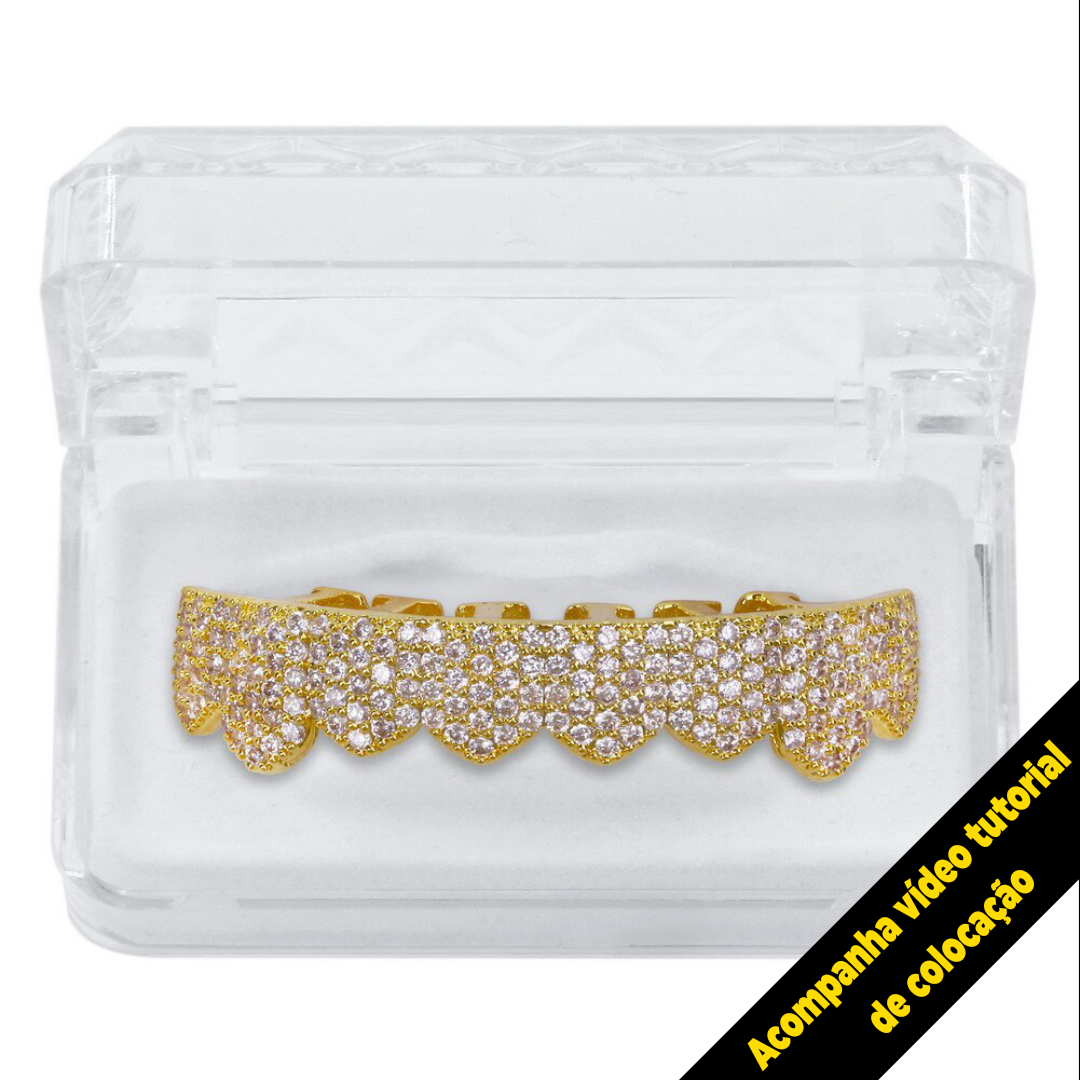 Grillz Lil Wayne Ice Cravejado (Acompanha Massa Modeladora)