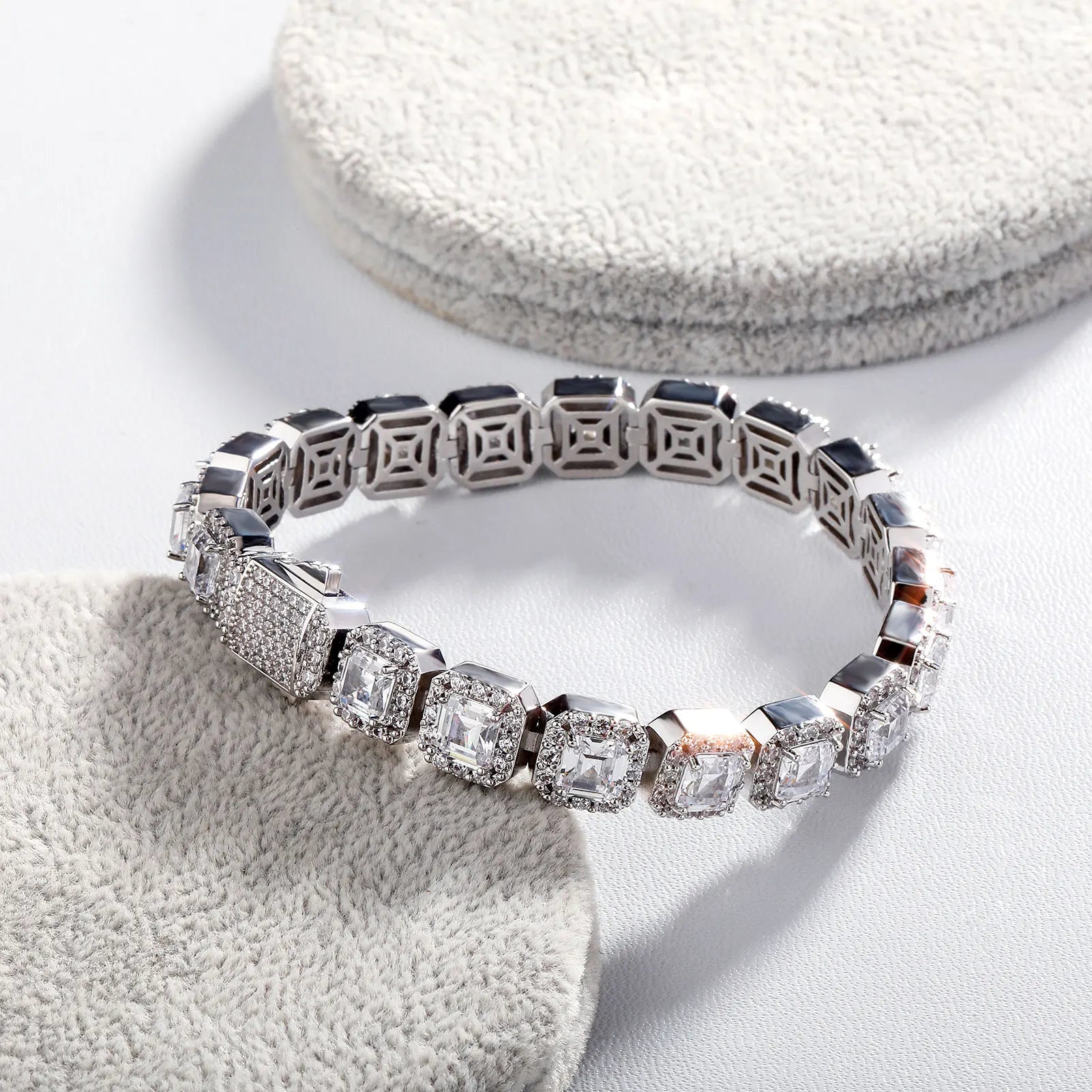 Pulseira Riviera Baguette (Ice Cravejada) 10mm
