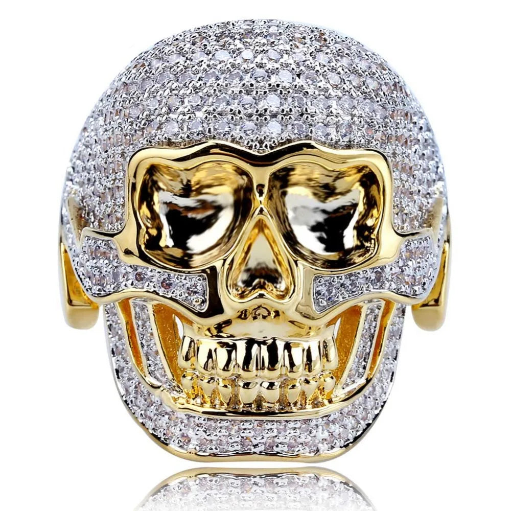 Anel Skull (Ice Cravejado)
