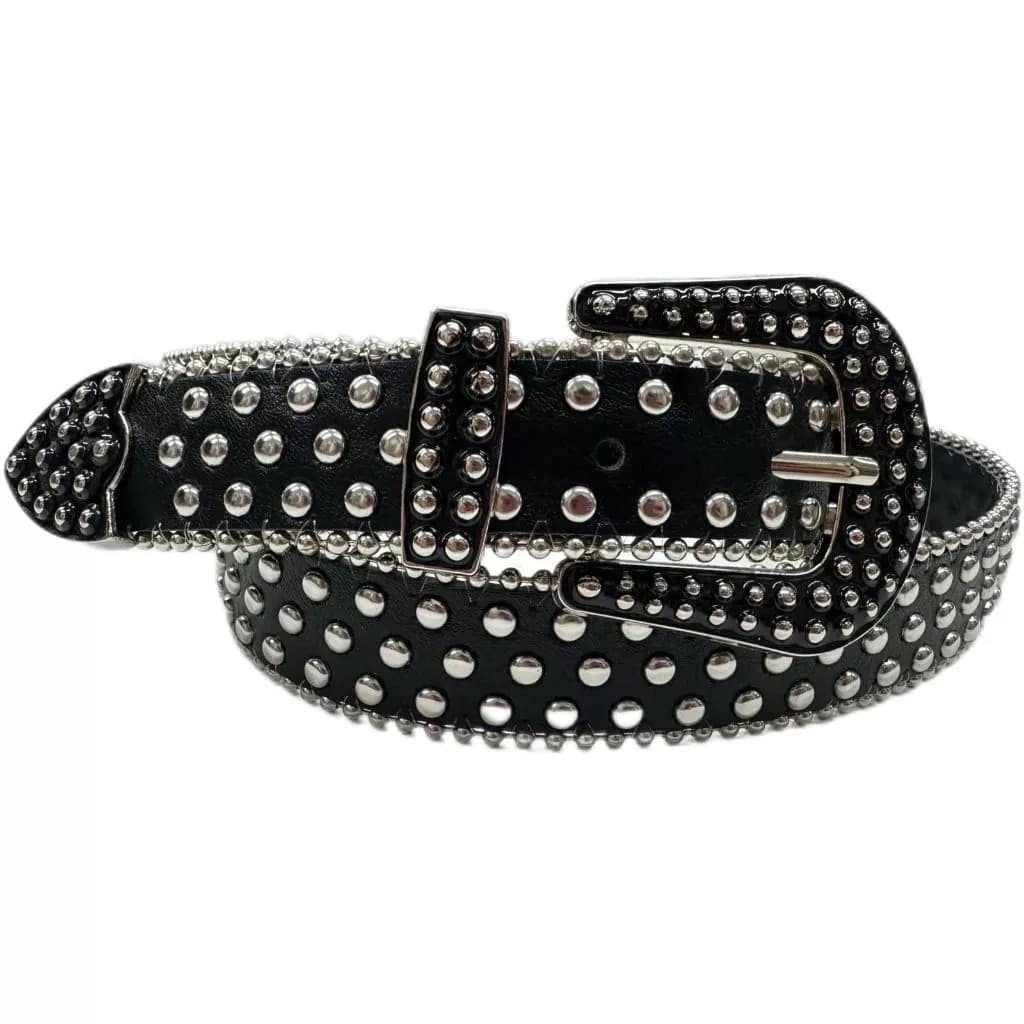 Cinto Rockstar Preto (Cravejado em Brilhantes)