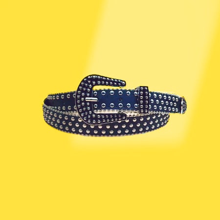 Cinto Rockstar Preto (Cravejado em Brilhantes)