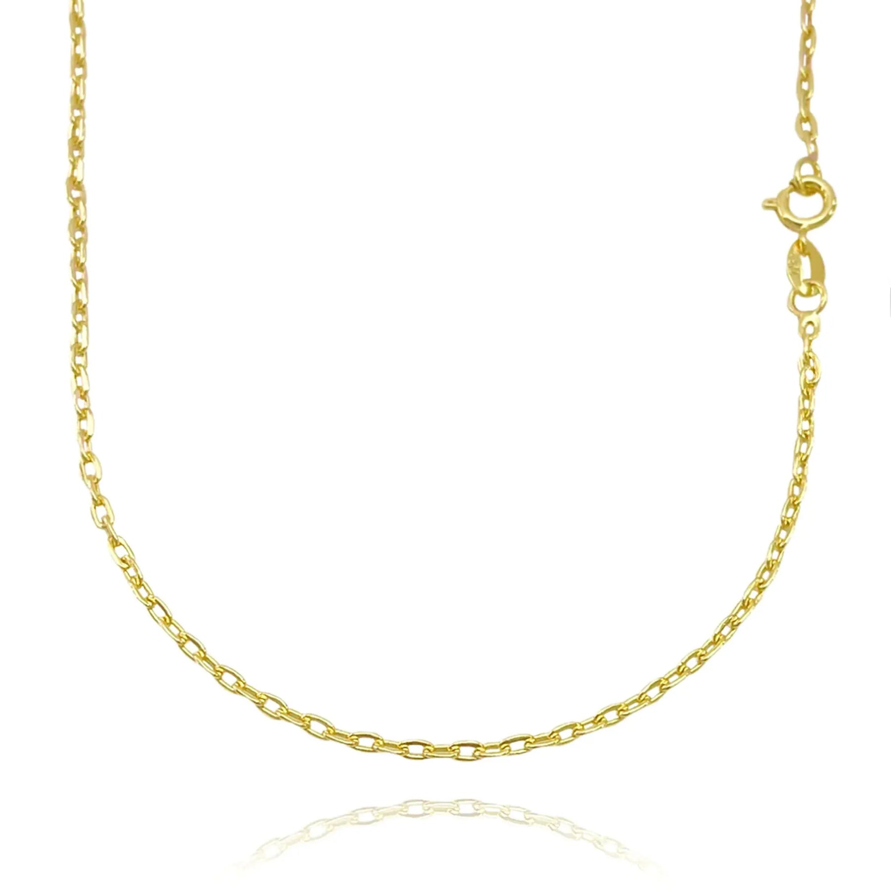 Corrente Cartier Cadeado 2mm (Banho Ouro 24K)