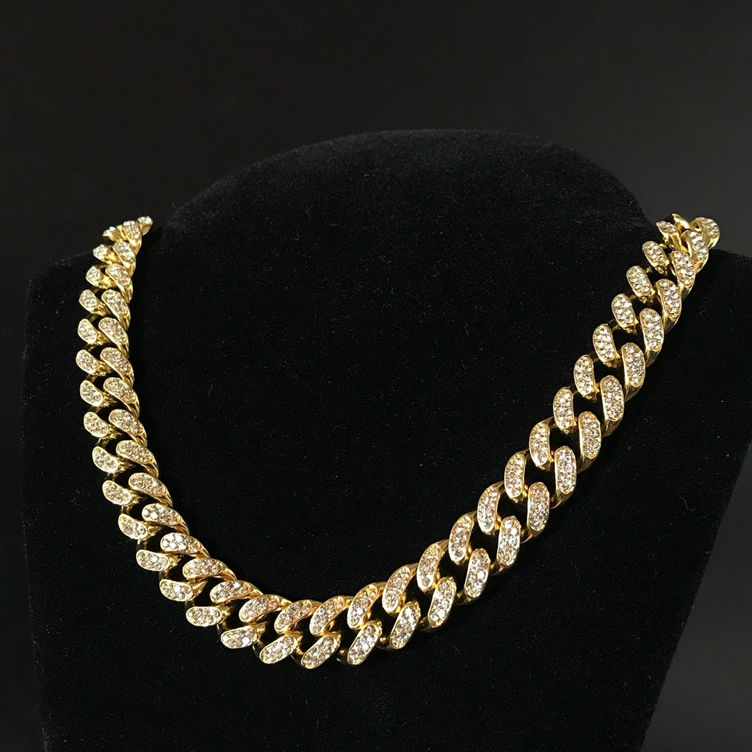 Corrente Cuban (Ice Cravejada) 13mm