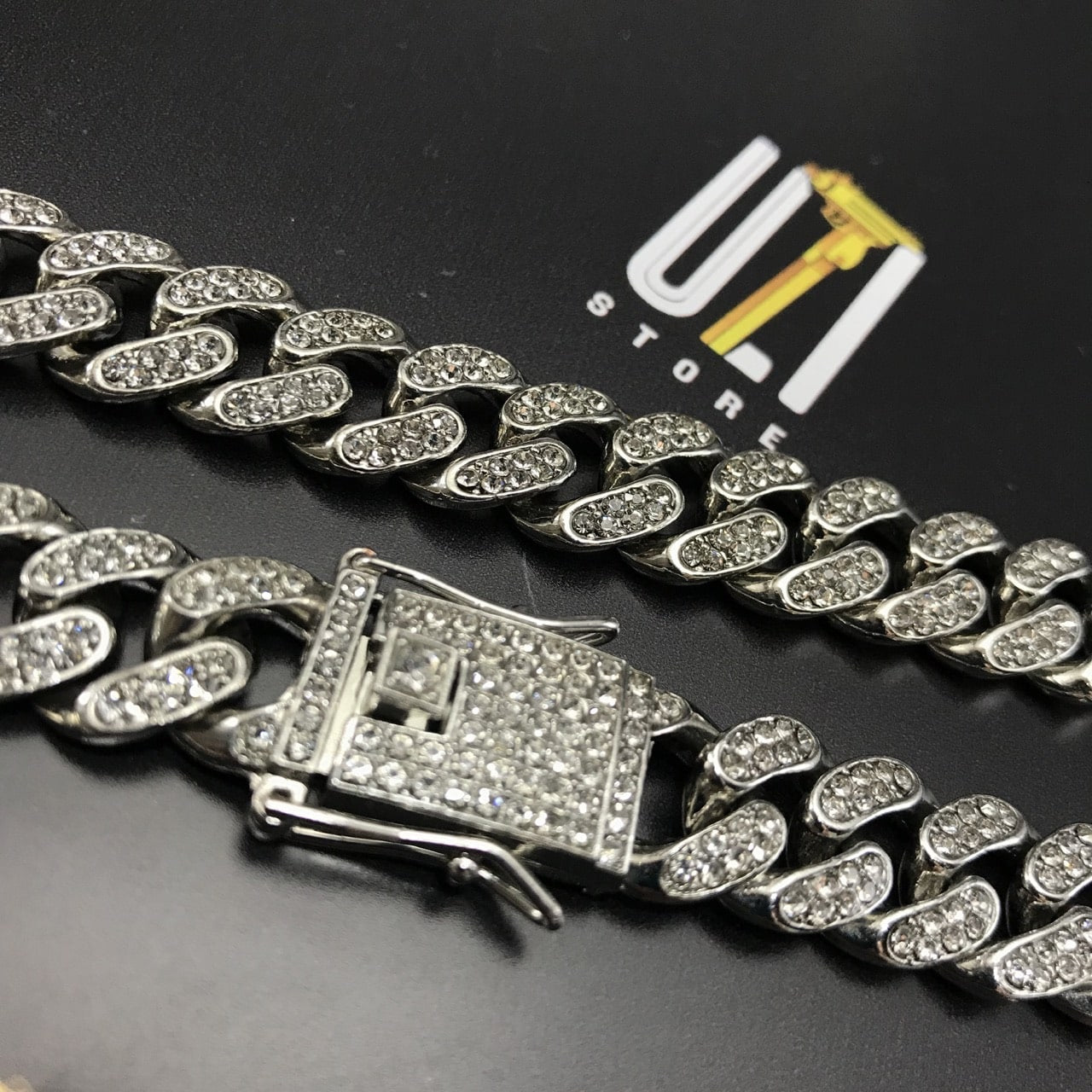 Corrente Cuban (Ice Cravejada) 13mm