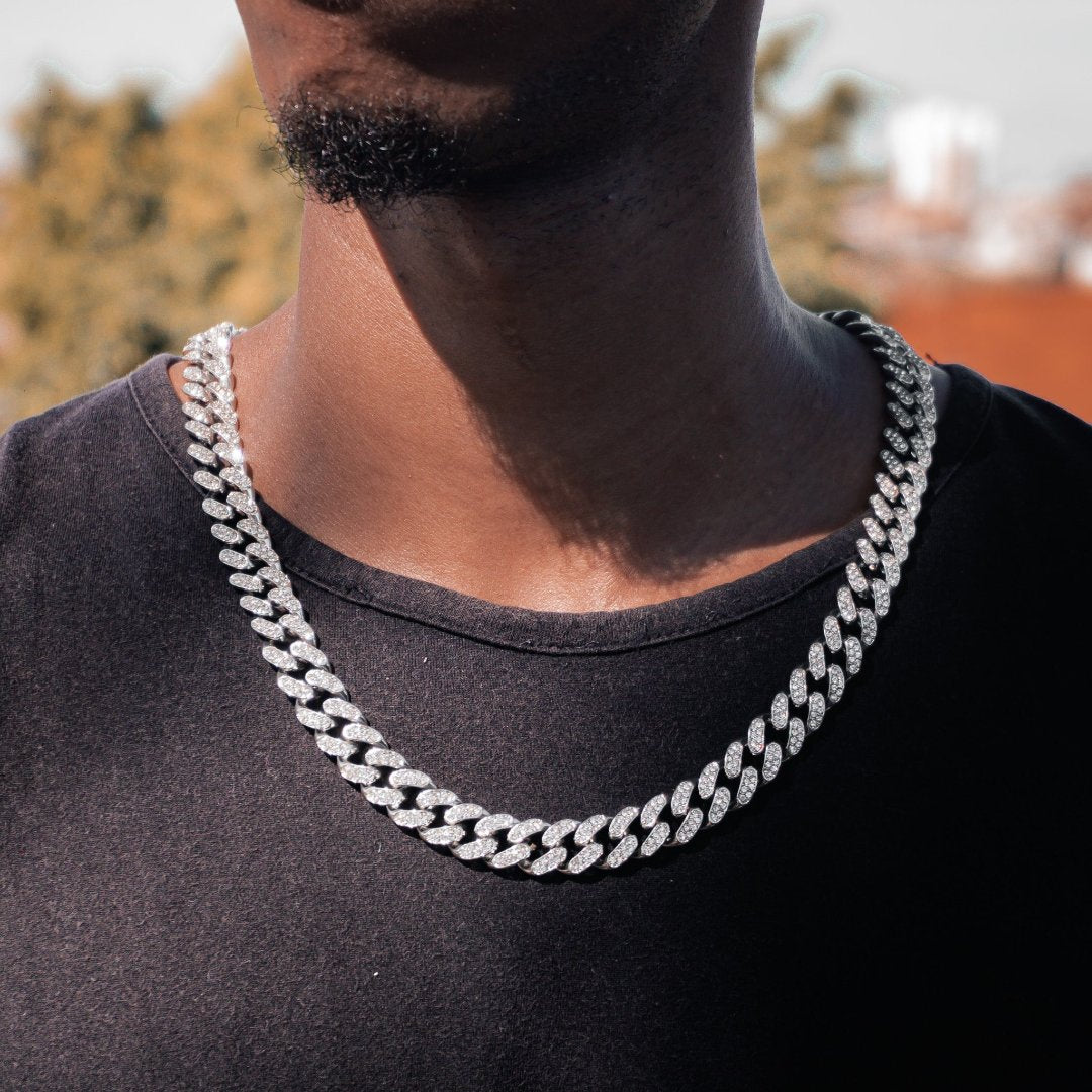 Corrente Cuban (Ice Cravejada) 13mm