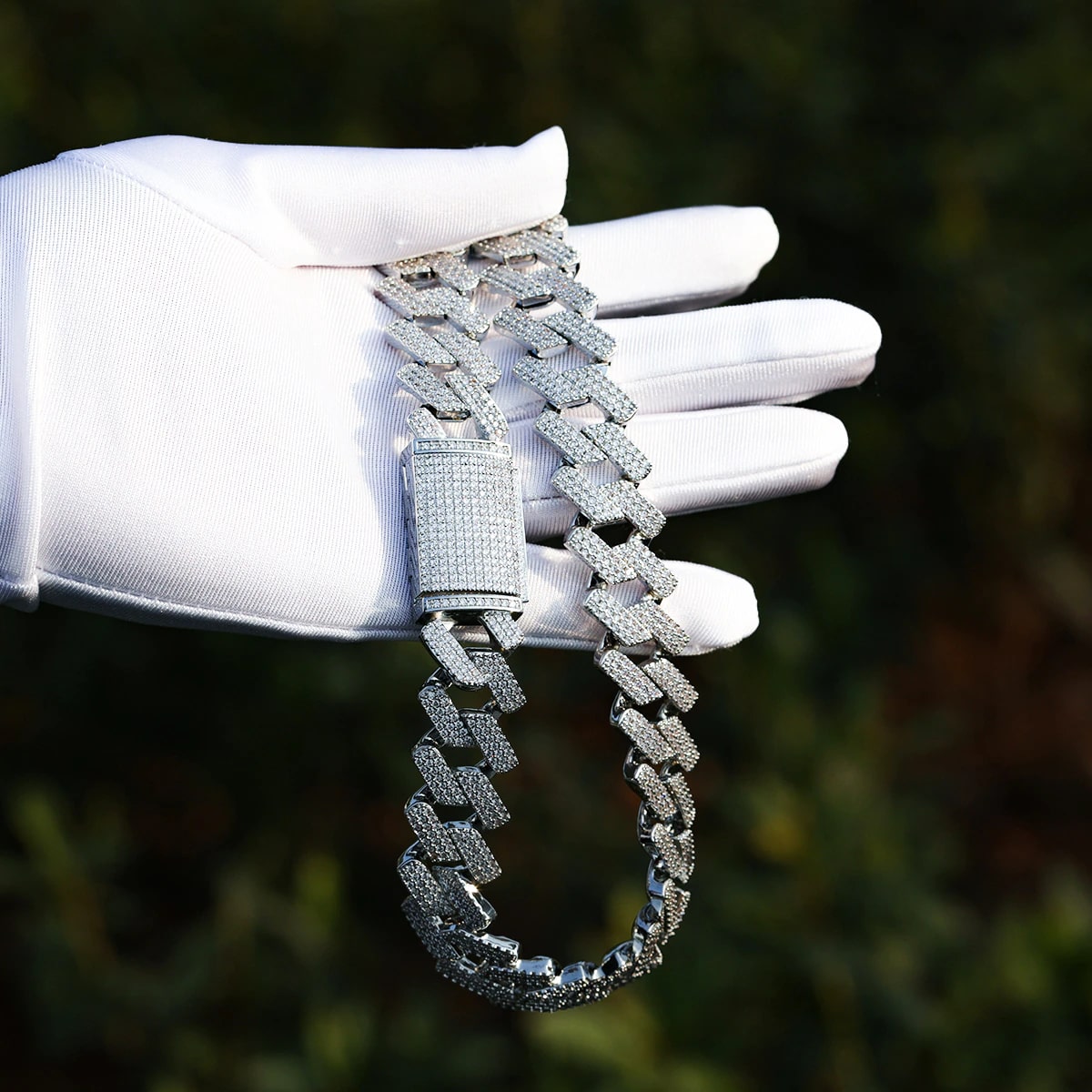 Corrente Cuban Miami Grossa 24k (Premium) Ice Cravejada 20mm