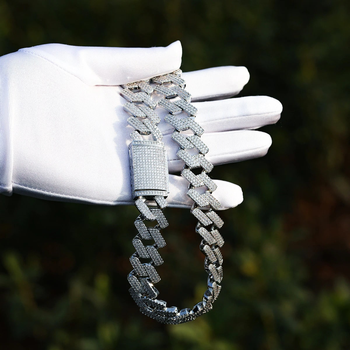 Corrente Cuban Miami Grossa 24k (Premium) Ice Cravejada 20mm