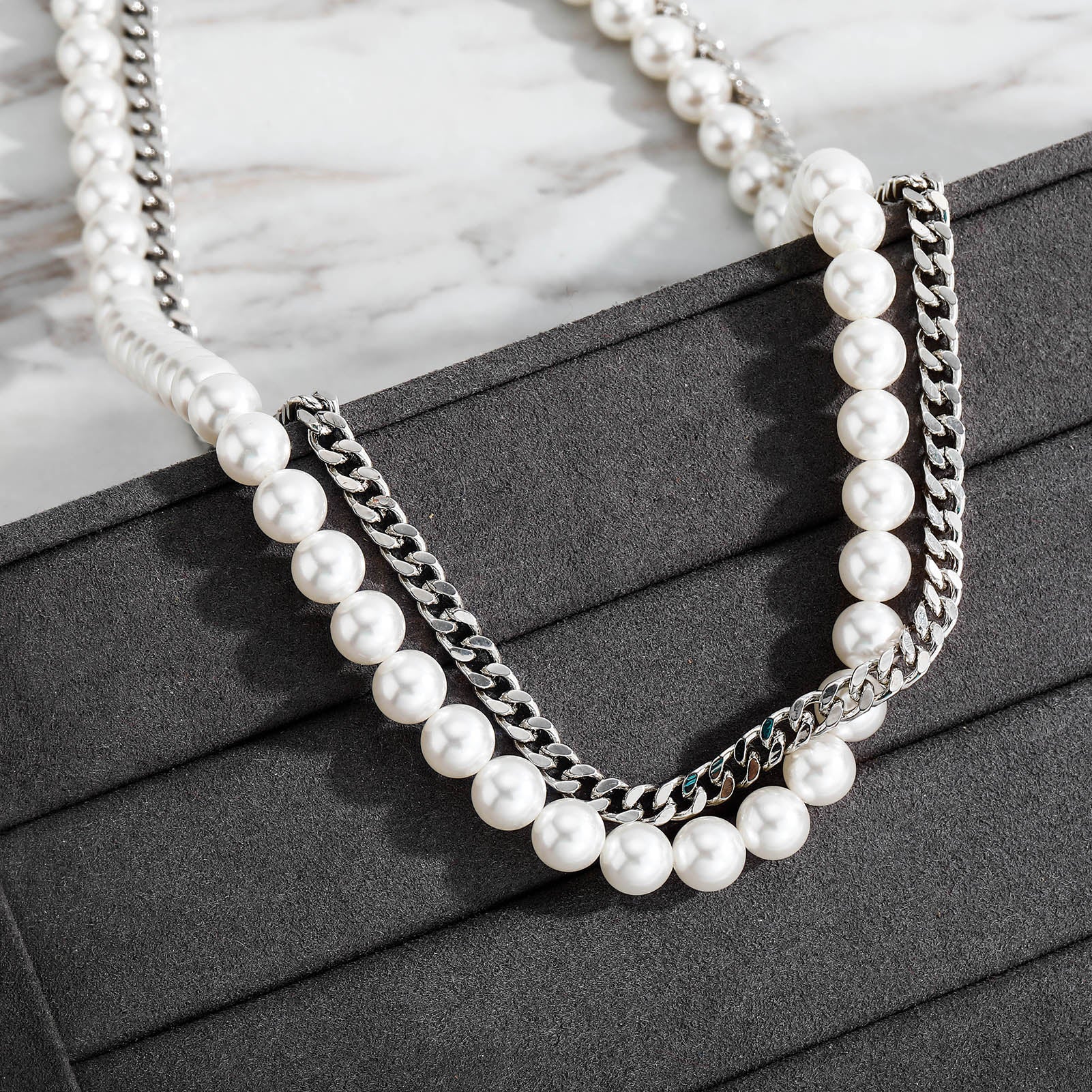 corrente-cordao-colar-dupla-grumet-4mm-perolas-7mm-prata