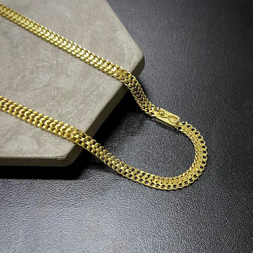 Corrente Grumet Union 6mm (Fecho Gaveta) (Banho Ouro 24K)