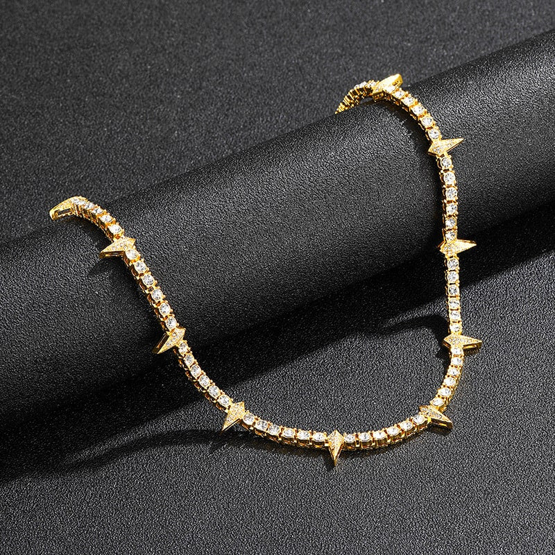 Corrente Riviera Wakanda (Ice Cravejada) 4mm