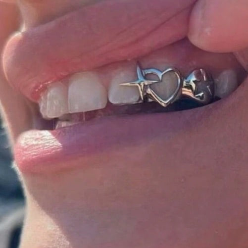 Grillz Trap Luv para 2 dentes (Acompanha massa modeladora)