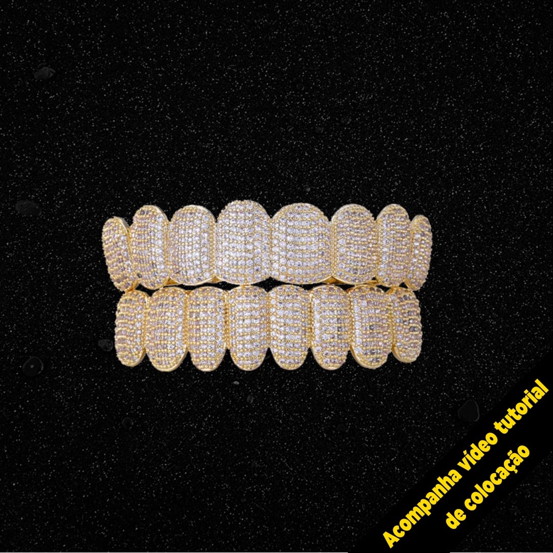 Grillz Chock-Full Ice Cravejado (Acompanha Massa Modeladora)