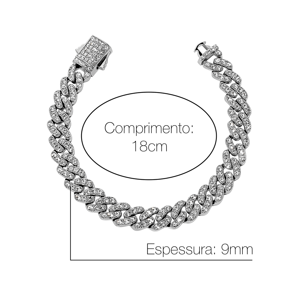 Kit Cuban à Prova D'água (Ice Cravejada) 9mm