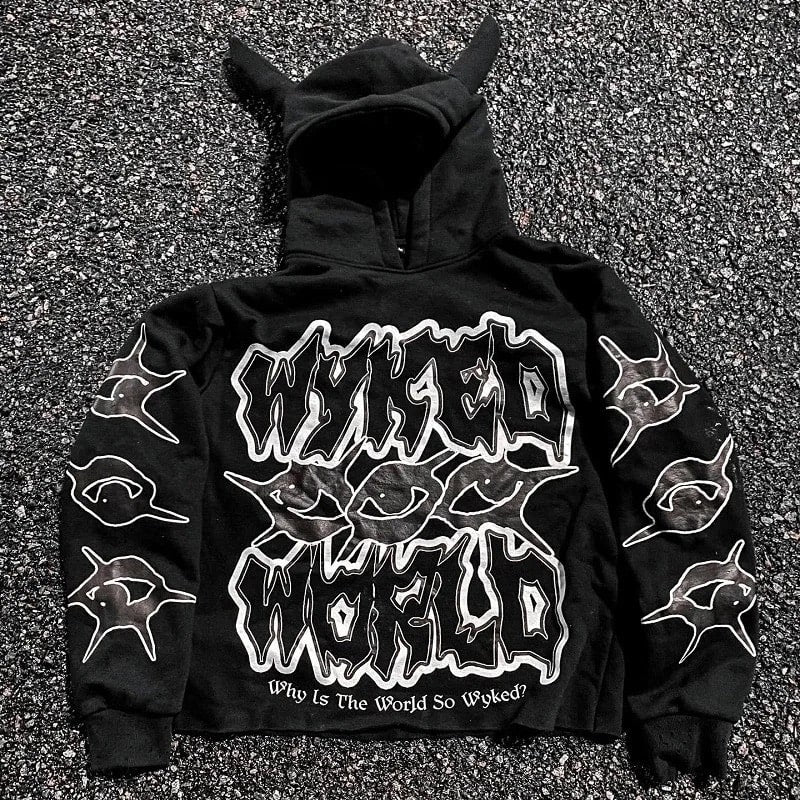 Moletom com Capuz Wyked World Preto