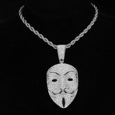 Pingente Anonymous Ice Cravejado (+ Presente: Corrente)