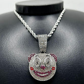 Pingente Clown Ice Cravejado (+ Presente: Corrente)