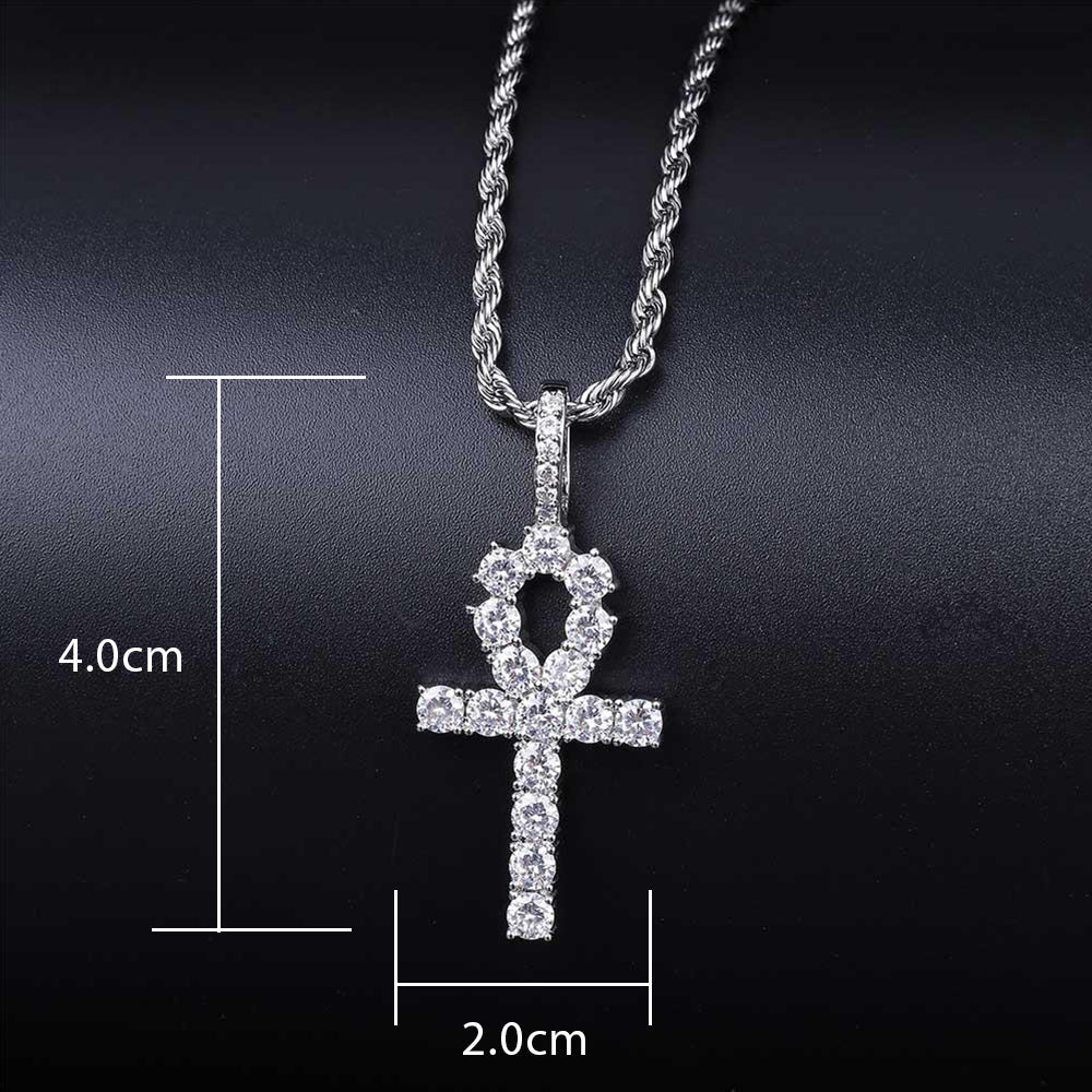 pingente-corrente-cordao-colar-cruz-ankh-egipcia-ice-cravejado-prata