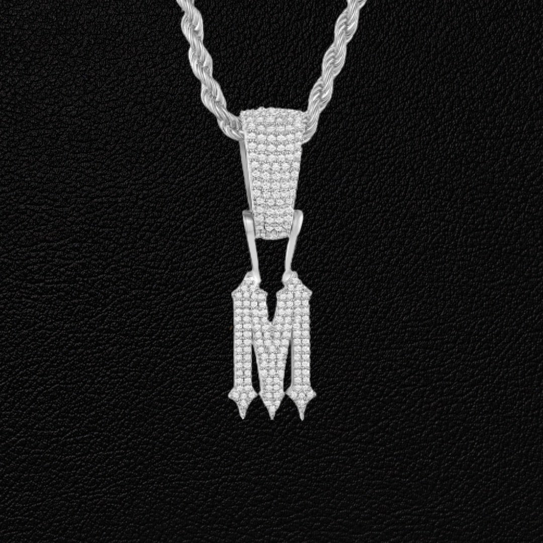 Pingente Pointed Ice Cravejado (Personalizado) + Presente: Corrente