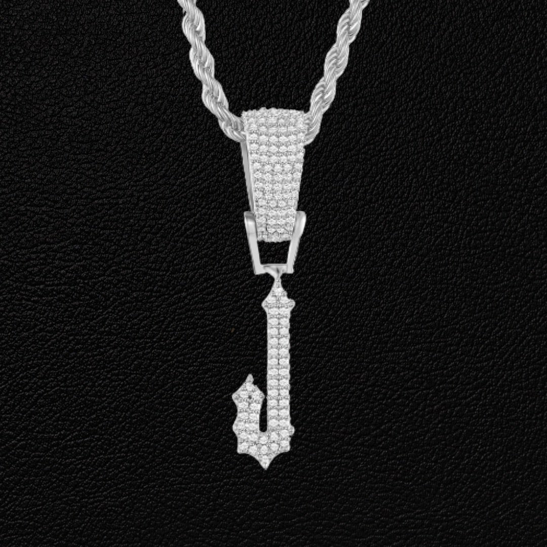 Pingente Pointed Ice Cravejado (Personalizado) + Presente: Corrente