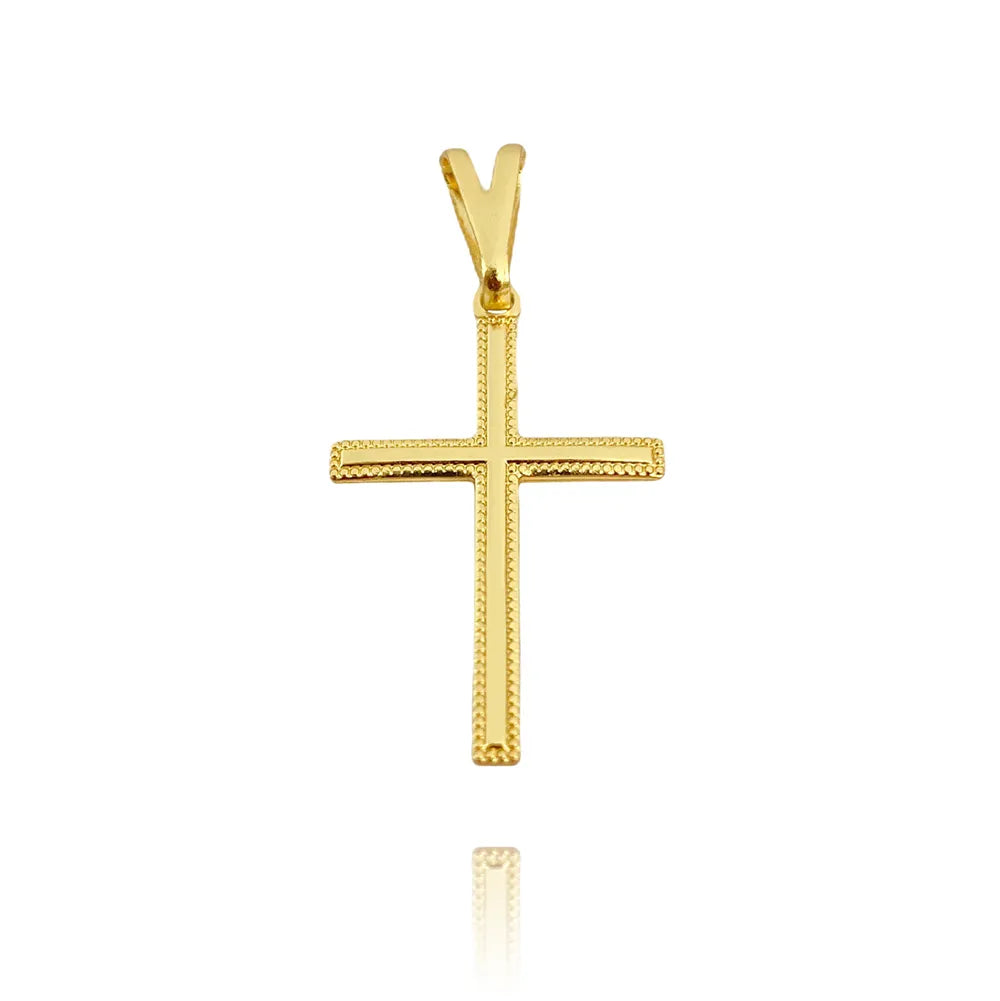 Pingente Cruz (Banho Ouro 24K)