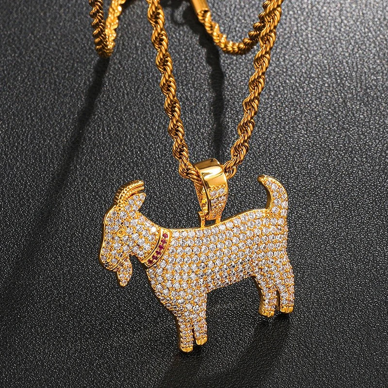 Pingente GOAT Cabra (Ice Cravejado)
