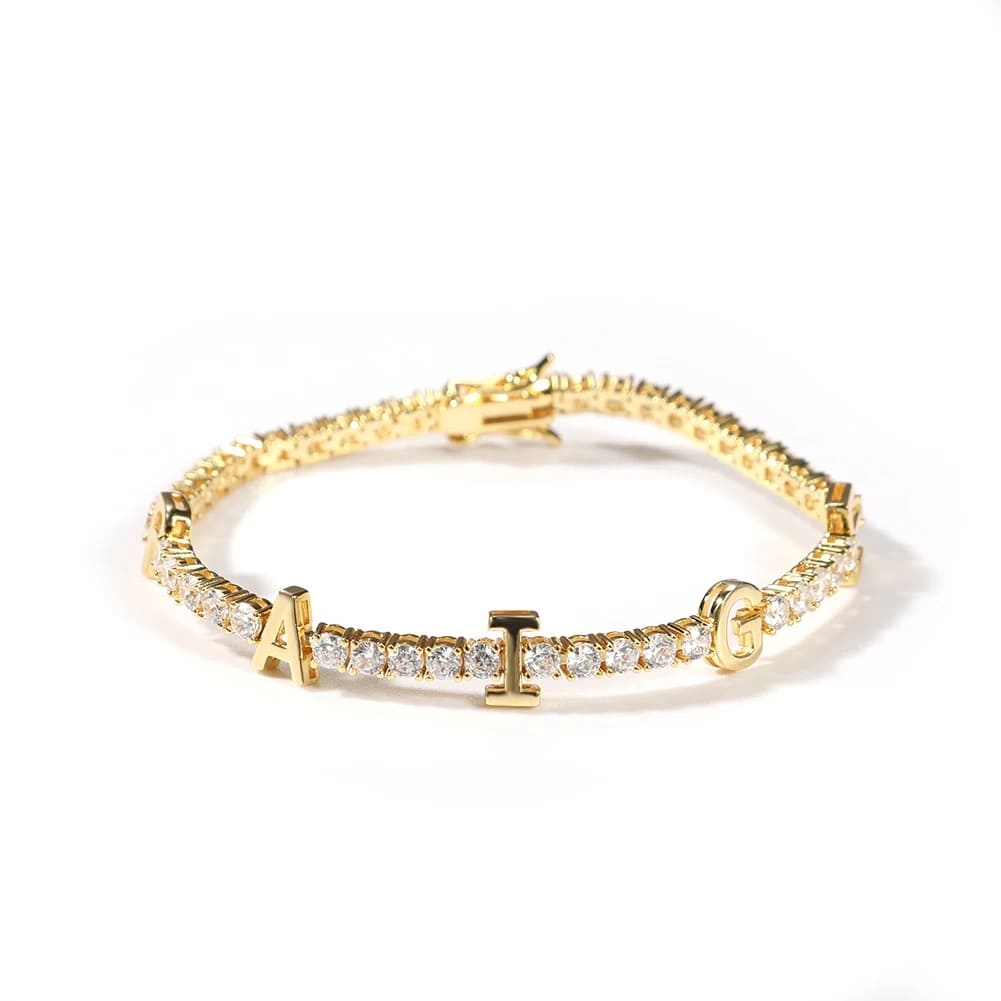 Pulseira Riviera Personalizada (Ice Cravejada) 3mm