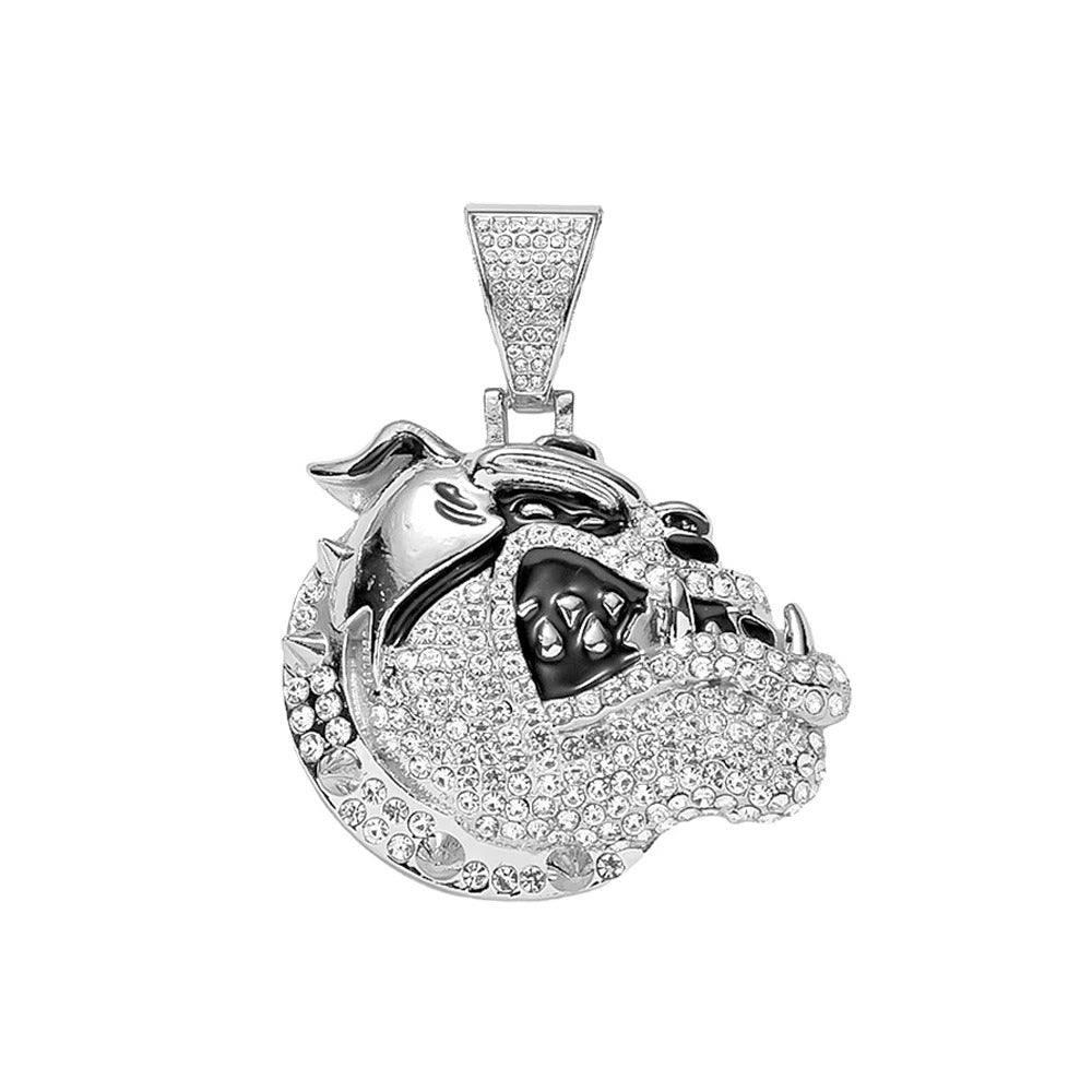 Pingente Buldogue (Ice Cravejado)