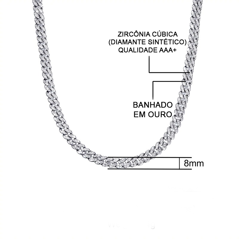 Corrente-Cordao-colar-Cuban-fina-Ice-Cravejada-prata