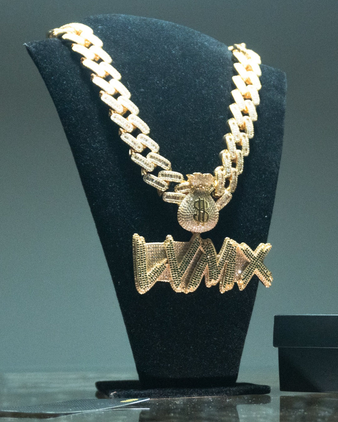 Corrente-cordao-colar-Pingente-24K-Custom-Type-Filipe-Ret-ice-cravejado-ouro