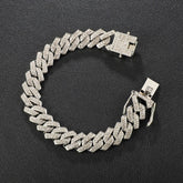 Pulseira Cuban Miami 2.0 (Ice Cravejada) 14mm