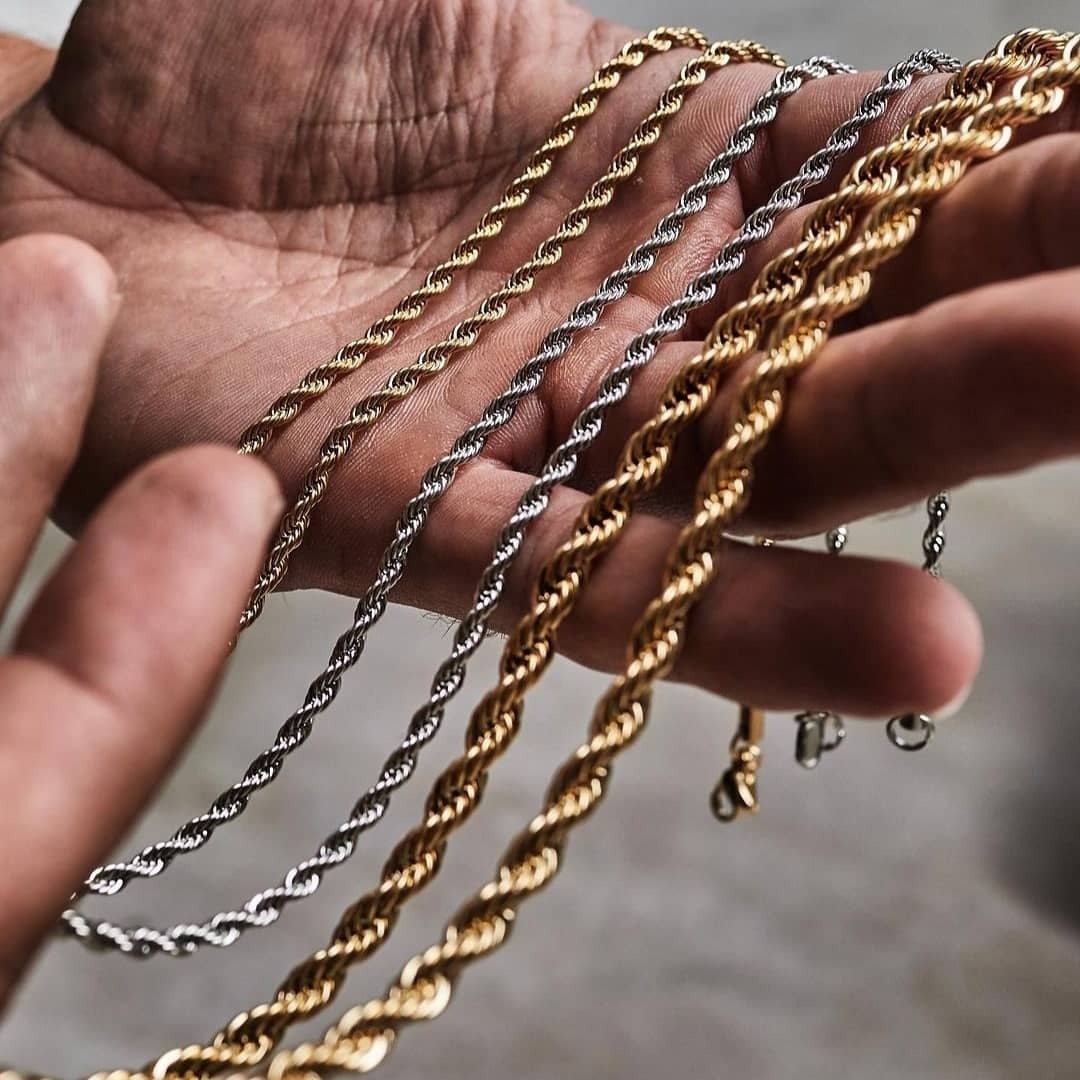 Corrente-Rope-Chain-Cordao-Baiano-Prata-Dourada