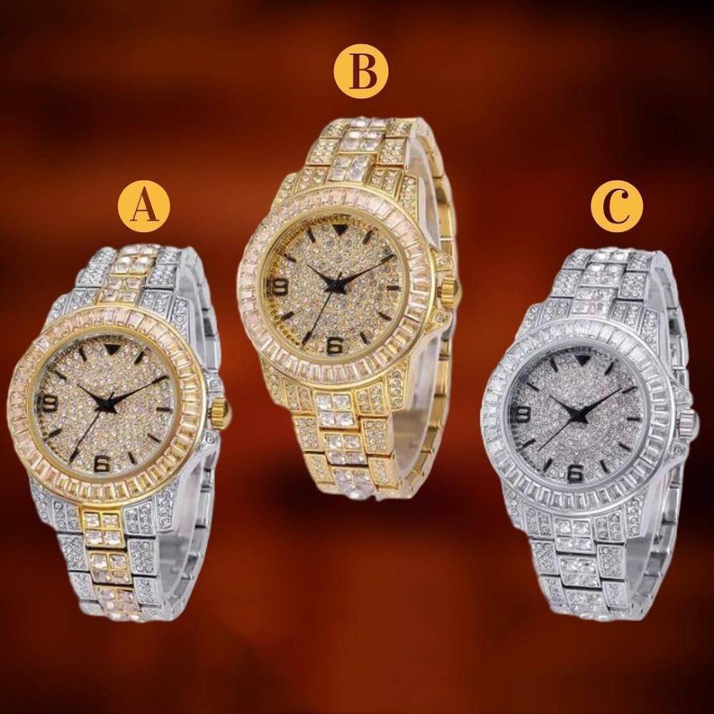 Relogio-Slim-Ice-Cravejado-Prata-Dourado-Mesclado
