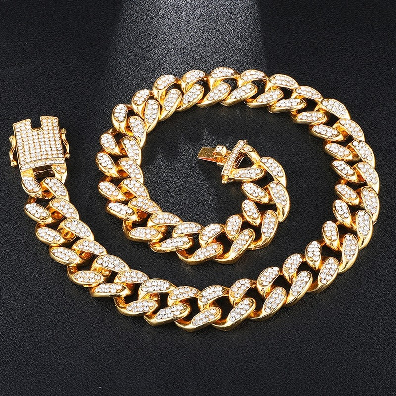corrente-cordao-colar-cuban-20mm-Ice-Cravejado-ouro