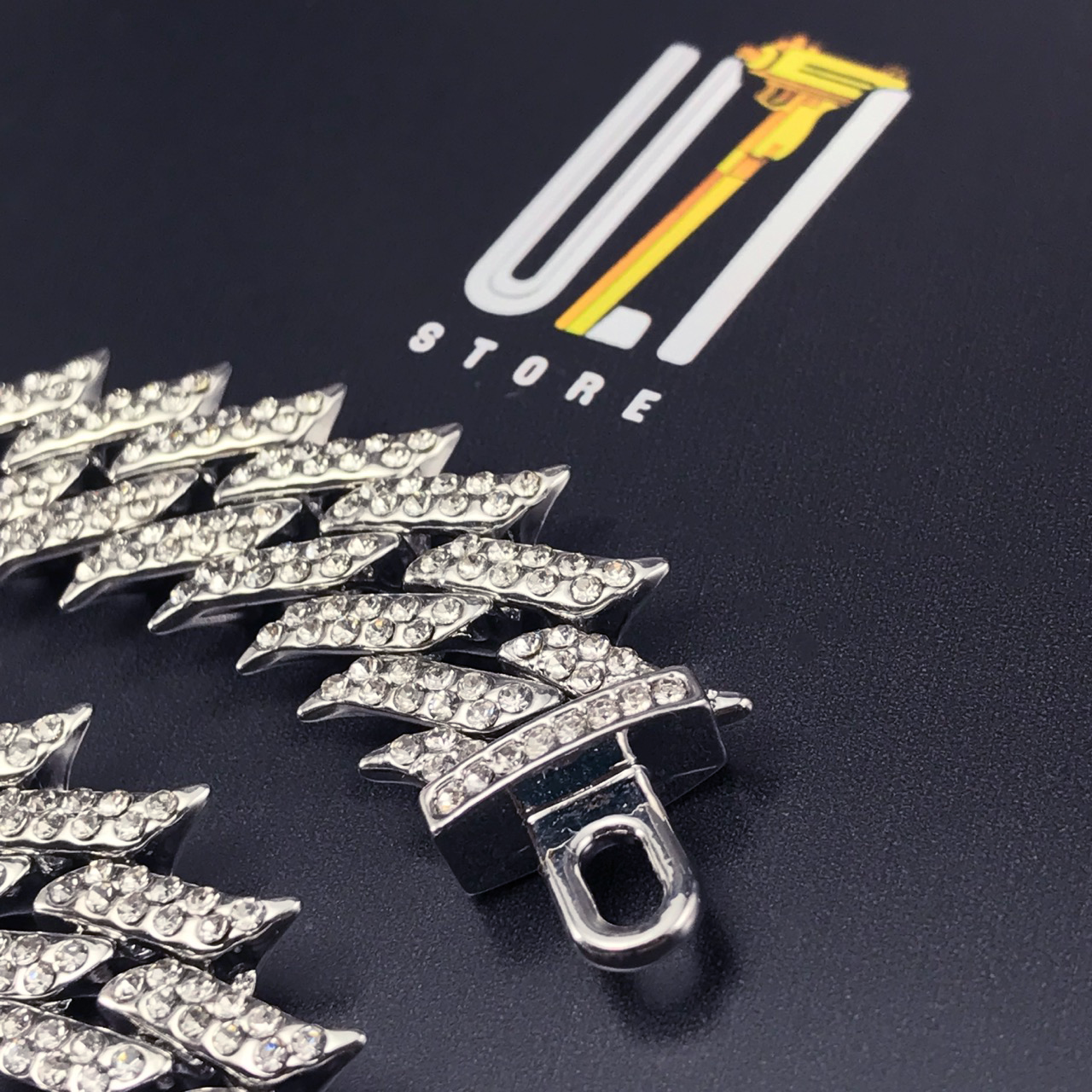 corrente-cordao-colar-cuban-flame-ice-cravejado-pulseira-prata-frete-gratis