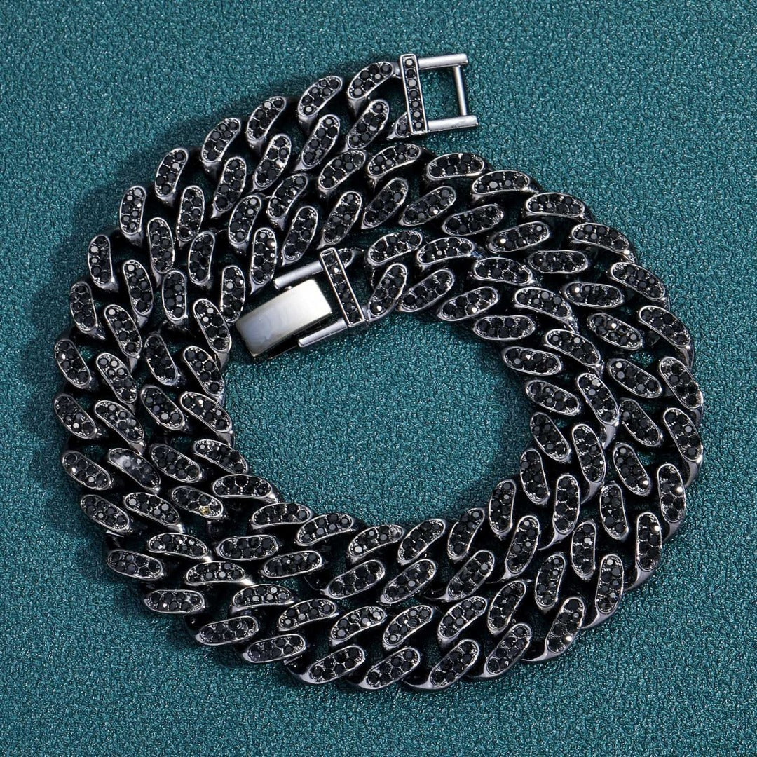 corrente-cordao-colar-cuban-preta-ice-cravejada