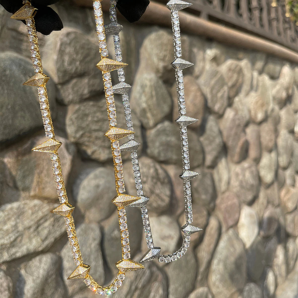 Corrente Riviera Premium Wakanda (Ice Cravejada) 4mm