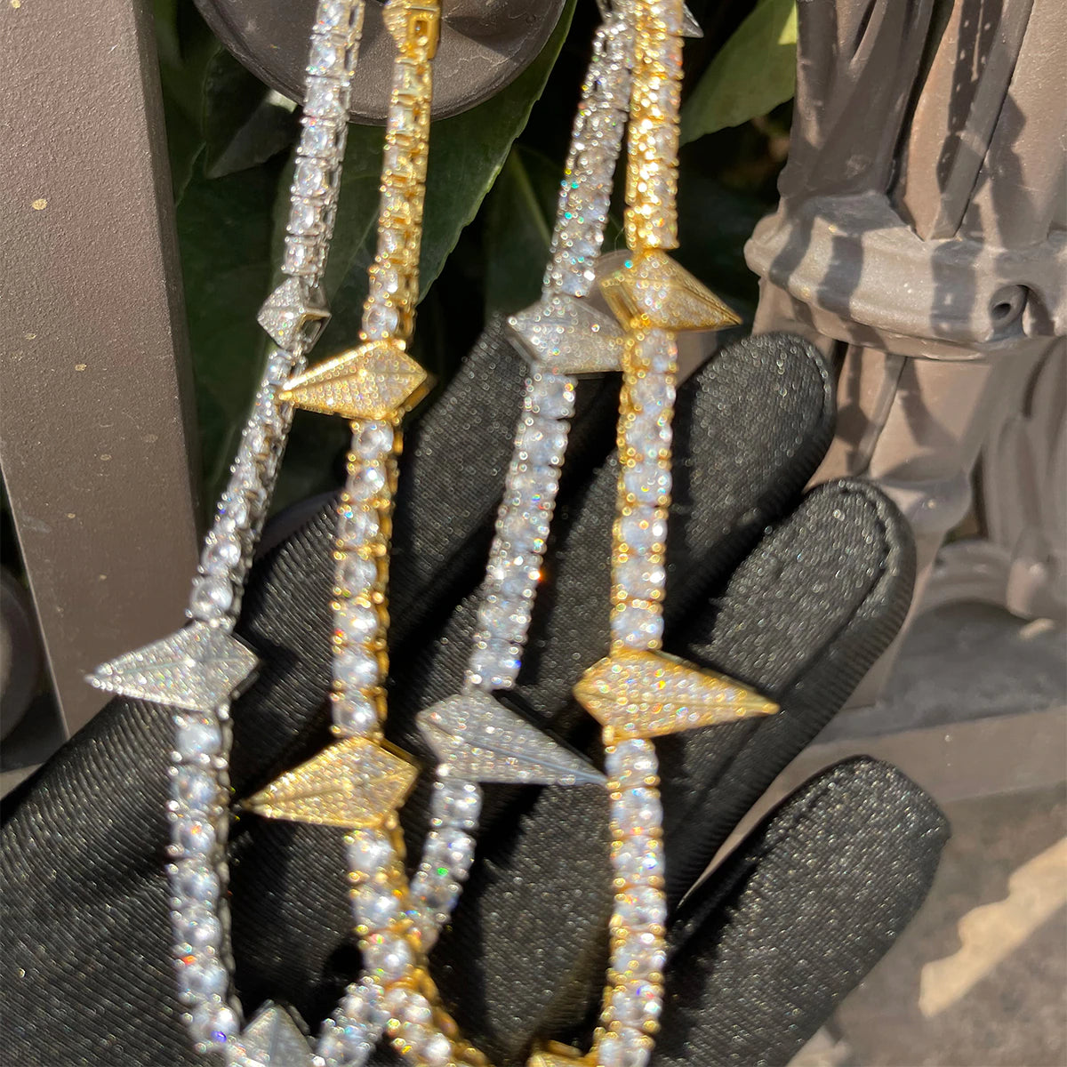 Corrente Riviera Premium Wakanda (Ice Cravejada) 4mm