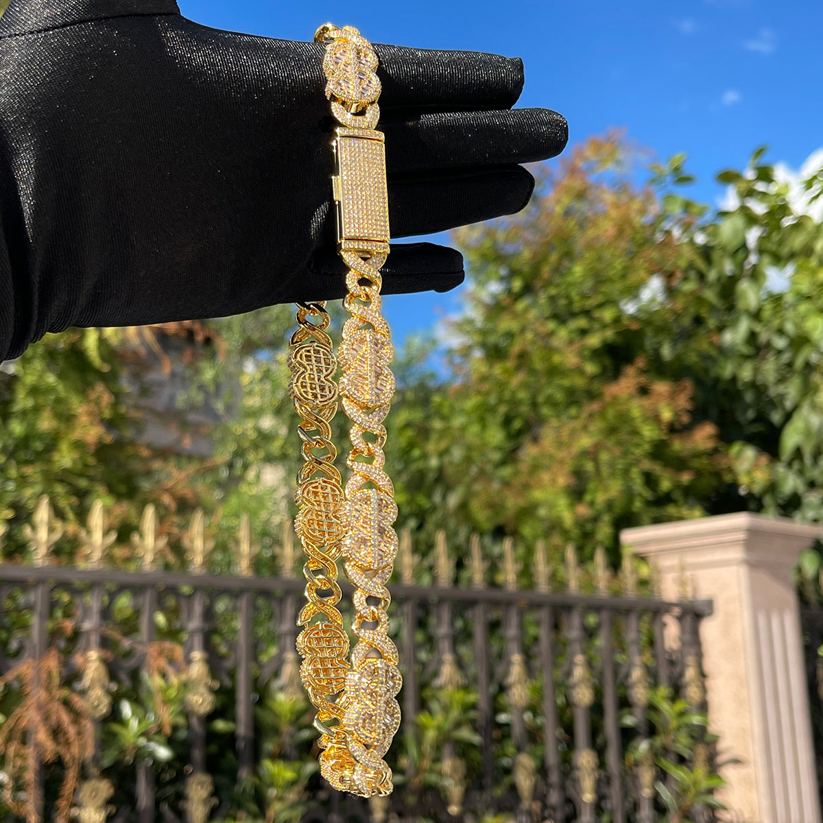 corrente-cuban-infinity-money-premium-ice-cravejada-prata-dourado