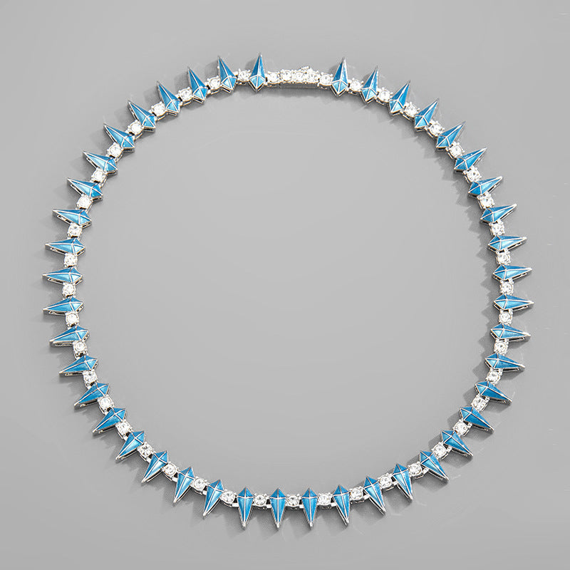 corrente-riviera-classic-spike-blue-ice-cravejada-4mm
