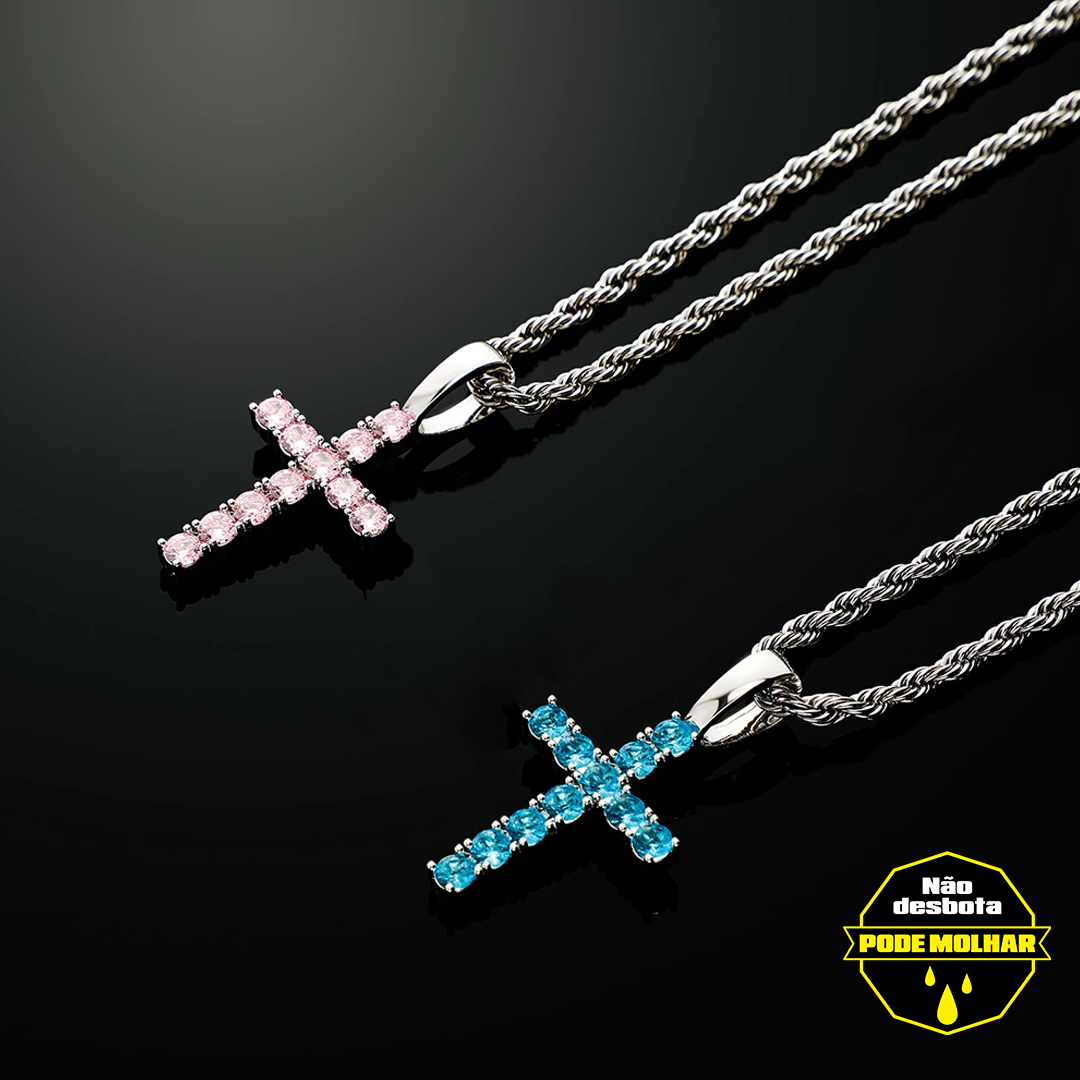 pingente-corrente-cordao-colar-cruz-classica-a-prova-dagua-ice-cravejado-rosa-azul