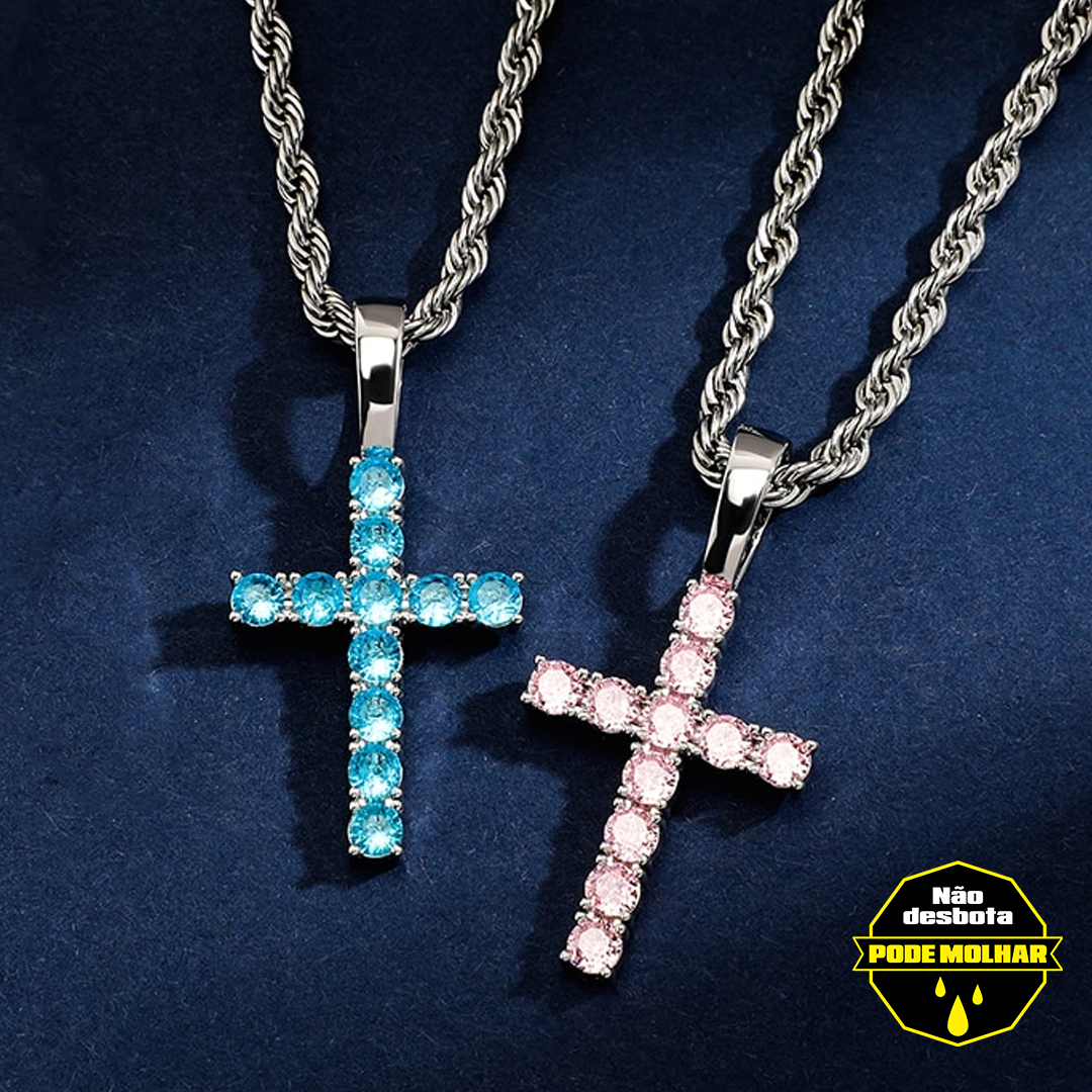 pingente-corrente-cordao-colar-cruz-classica-a-prova-dagua-ice-cravejado-rosa-azul