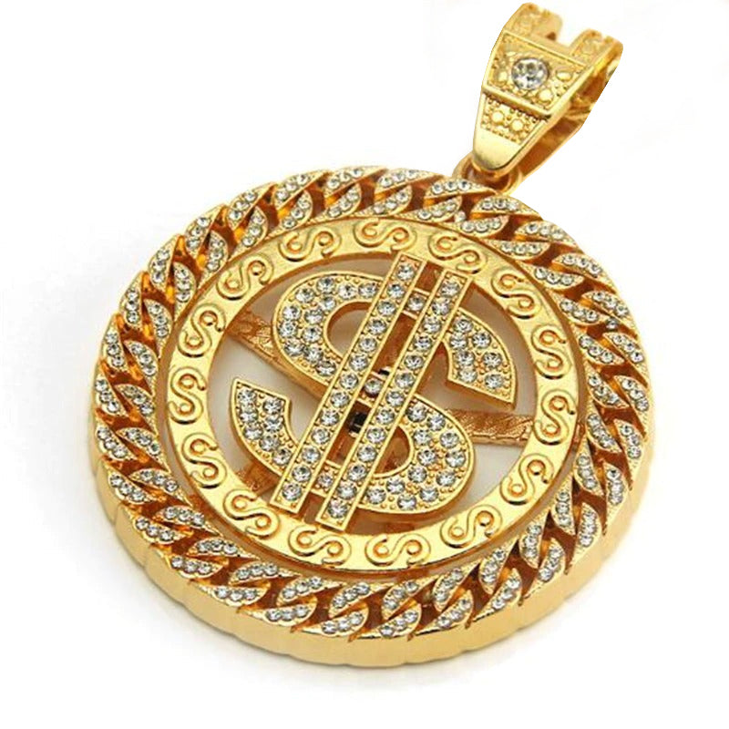 pingente-spin-money-ice-cravejado-encaixe-cuban-13mm-corrente-riviera-cordao-baiano-dourado