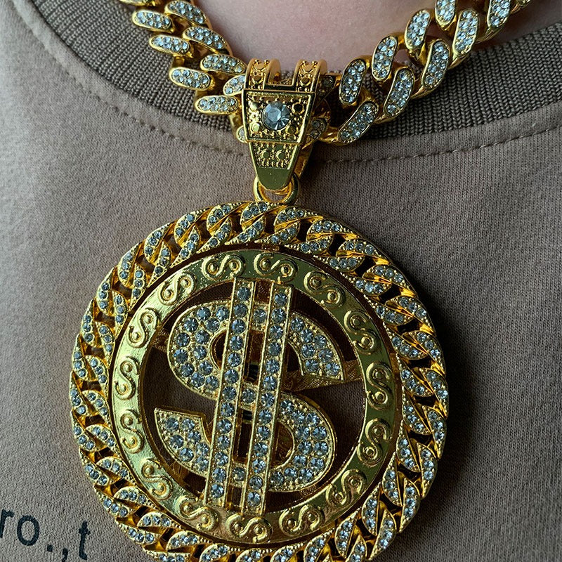 pingente-spin-money-ice-cravejado-encaixe-cuban-13mm-dourado