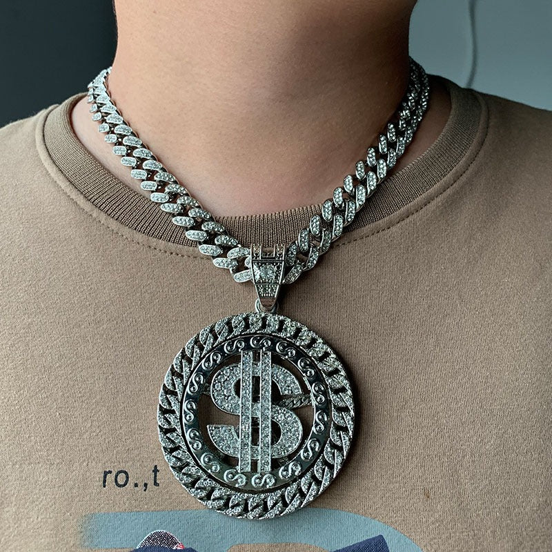 pingente-spin-money-ice-cravejado-encaixe-cuban-13mm-prata