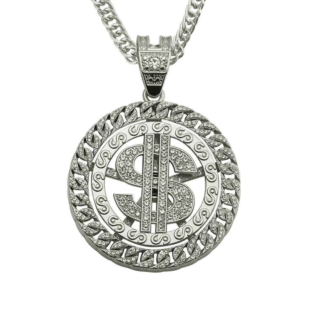 pingente-spin-money-ice-cravejado-encaixe-cuban-13mm-prata
