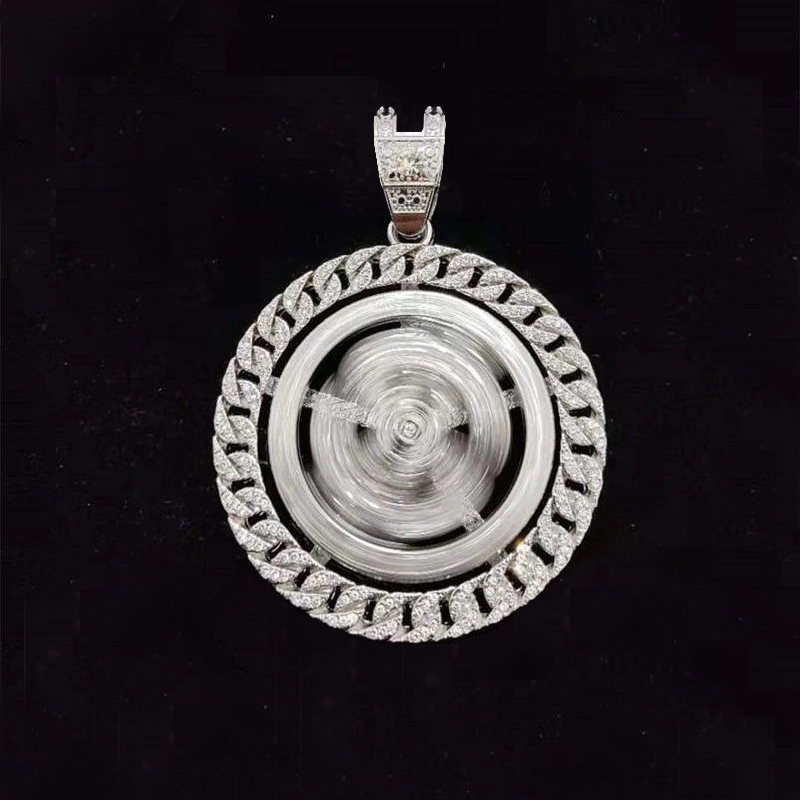 pingente-spin-money-ice-cravejado-encaixe-cuban-13mm-prata