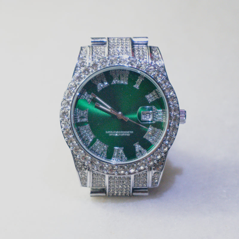 Relógio Holly (Ice Cravejado) Verde